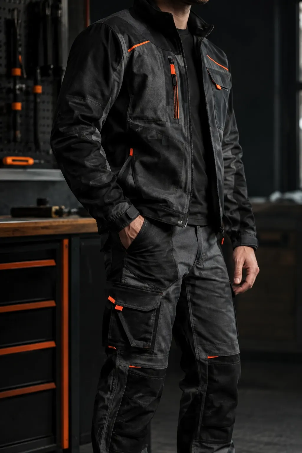 Handwerker in STEYX-Arbeitskleidung
